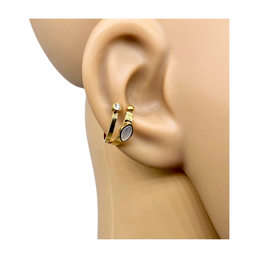 Gouden Earcuff | Stainless steel Day & Eve